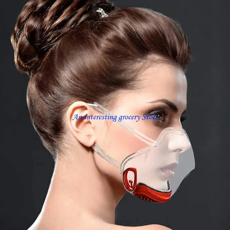 

652D Breathable Mouth Nose Prot,Transparent Face_Shield,Anti-Fog Face_Masks
