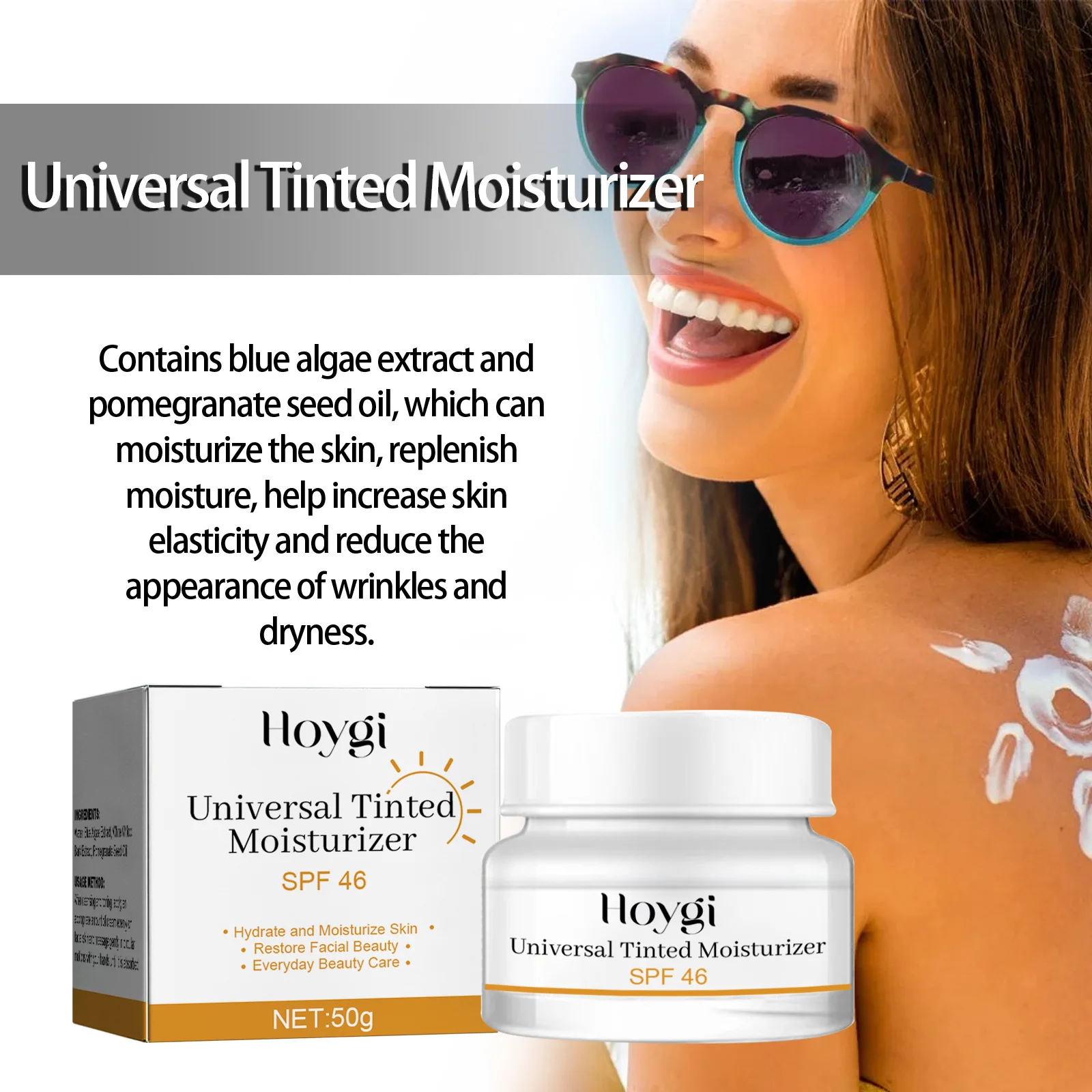 Facial Protection Cream Anti Sun UV Reduce Blemishes Acne Marks Solar Blocker Refreshing Whitening Sunscreen Moisturizer Cream