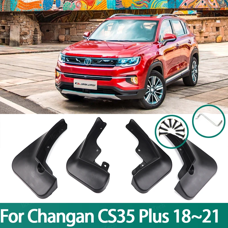 4x Car Mud Flaps Guards Mudflaps Splash Guard Protection wheel Mudguards For Changan CS35 Plus 2018 2019 2020 2021 Mudflaps