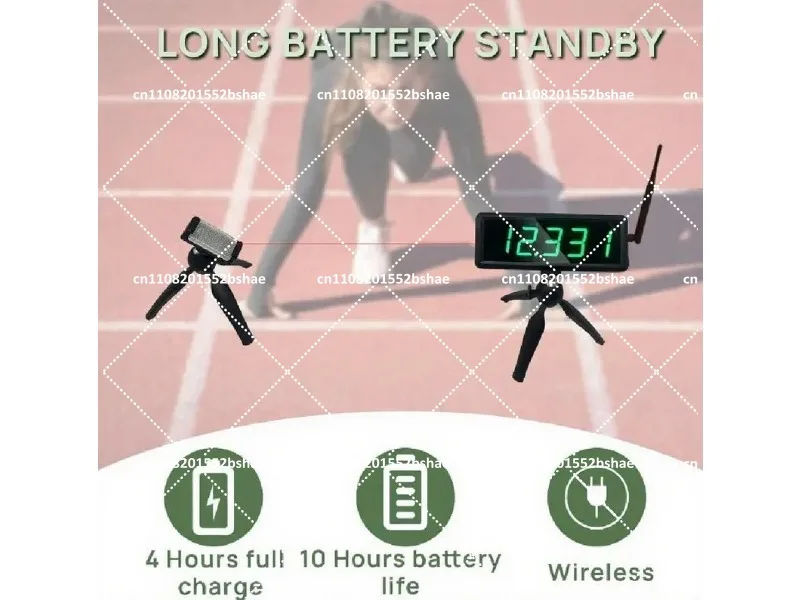 Wireless Laser Timer for Sprints Race Clock Racing Timer Battery Powered