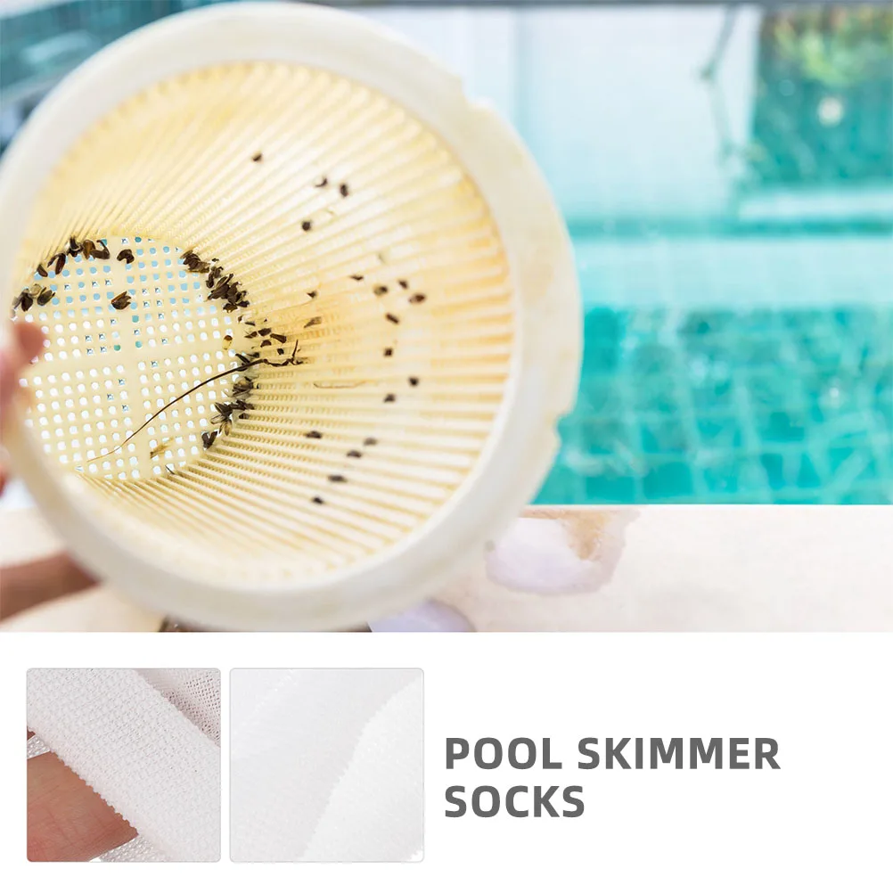 20 قطعة من جوارب مقشدة حمام السباحة، فلتر نايلون شبكي ناعم لأوراق الشجر، اصطياد الحطام فوق الأرض، جوارب مقشدة حمام السباحة