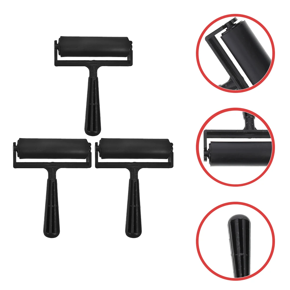 3 قطعة بكرات الحبر للطباعة أدوات الطلاء الماس الضغط الحرف استبدال الأسطوانة لسكرابوكينغ النفط اللوحة العمل #6