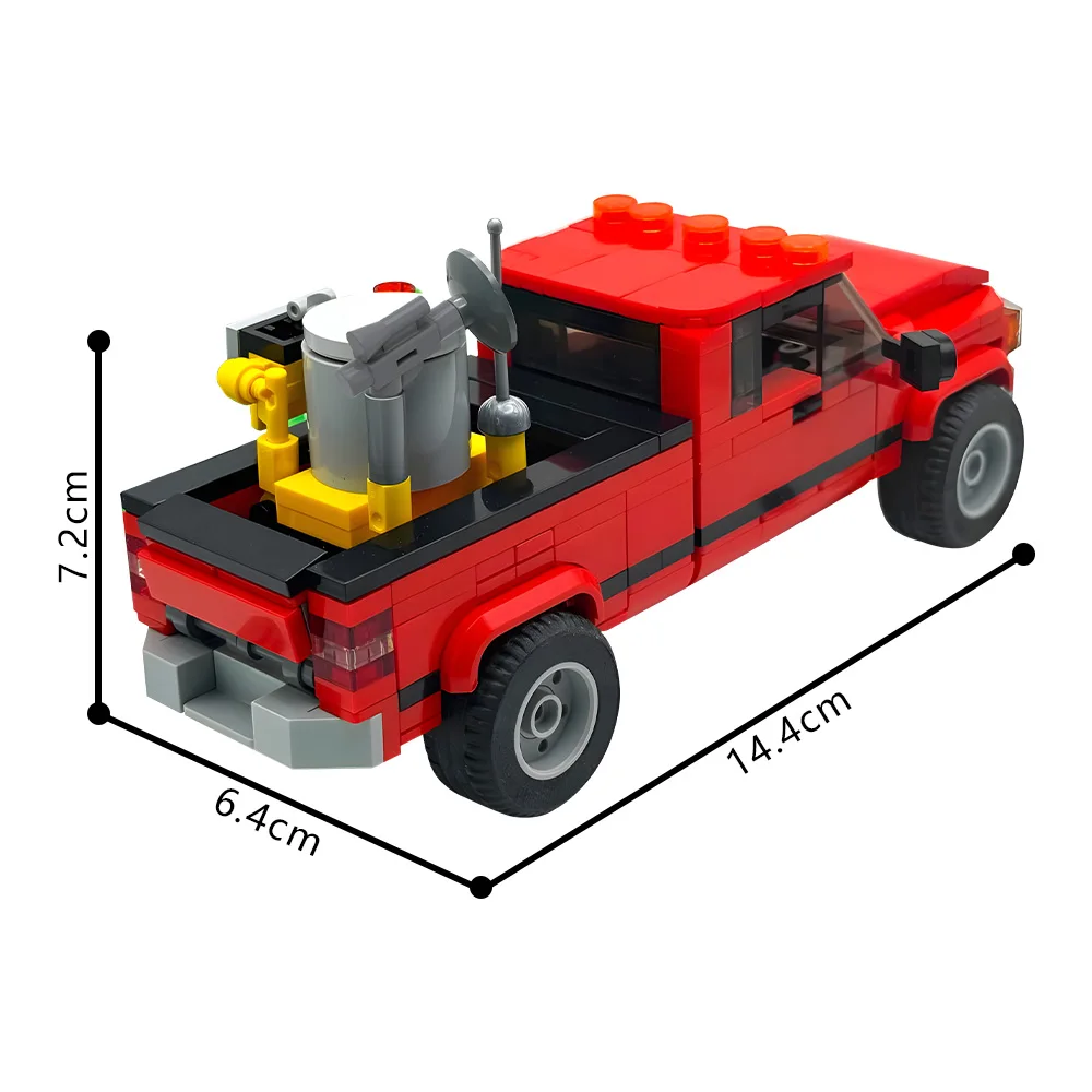 Gobricks MOC Twisters scène de film blocs de construction de voiture rouge modèle Bob tissage Ram route brochet briques de course assemblé jouet enfants cadeau