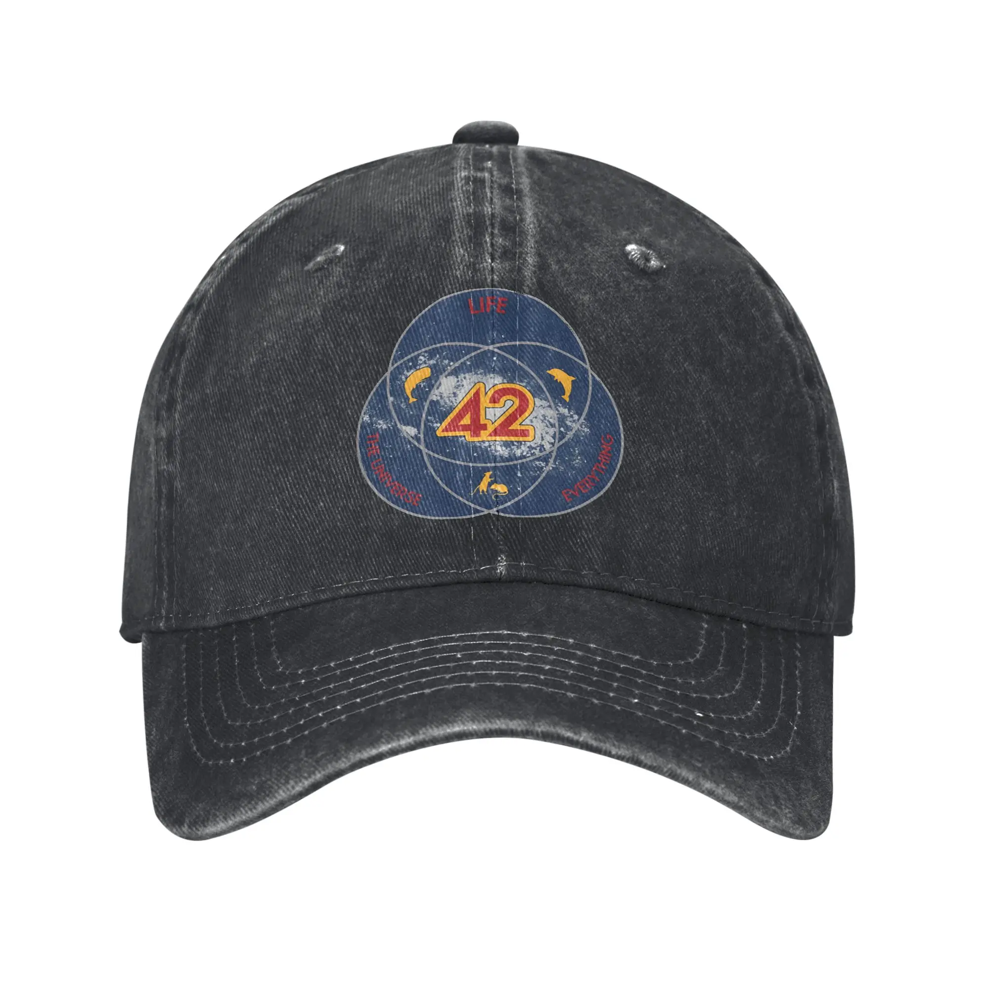 dont panic 42 The Answer To Life The Universe And Everything Douglas Adams Trucker Hats Outfits For Unisex Baseball Cap
