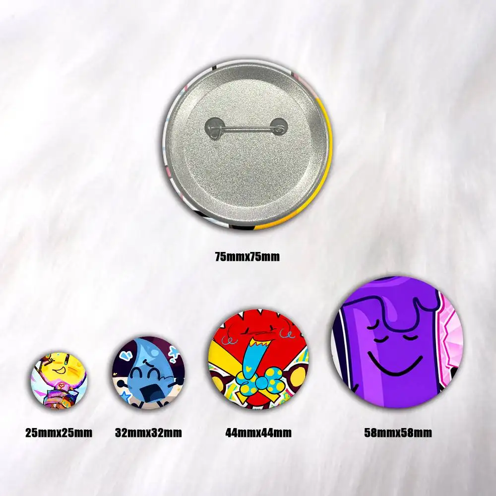 I-Inanimate Insanity Pins Badges Round Laser Badge Brooch Clothes Backpack Accessories