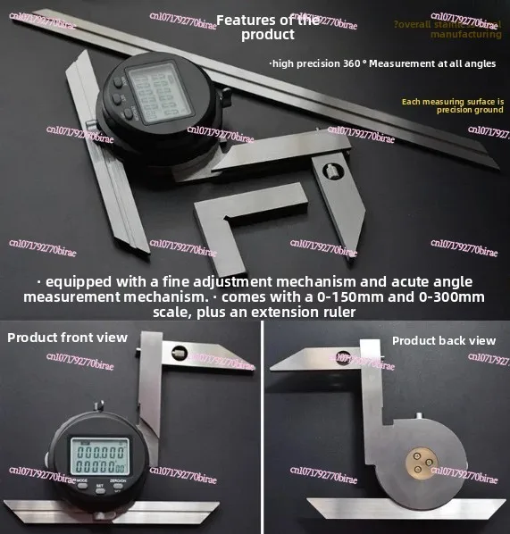 High-Precision Electronic Digital Universal Angle Gauge 0-360 Degrees Protractor Angle Meter