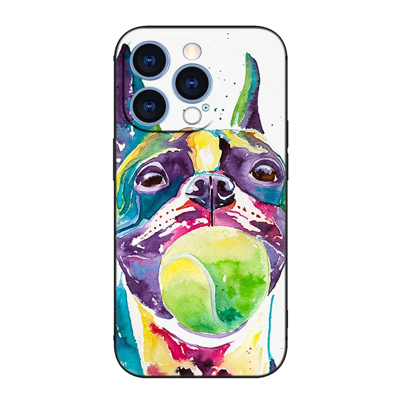 French Bulldog Dog Pug Black Case For Honor 200 90 Lite X7B X6 X8B X6A X6S X7A X8A X9A X9B X5 Plus 70 20Pro 10Lite Cartoon Cover