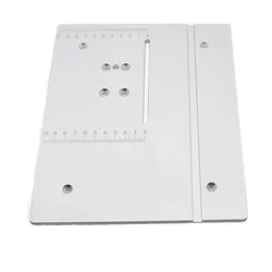 T60 Aluminum Router Table Insert Plate, 6X 245x200mm, Made of Aluminum Alloy, Durable, for Table Saw Woodworking Workbench