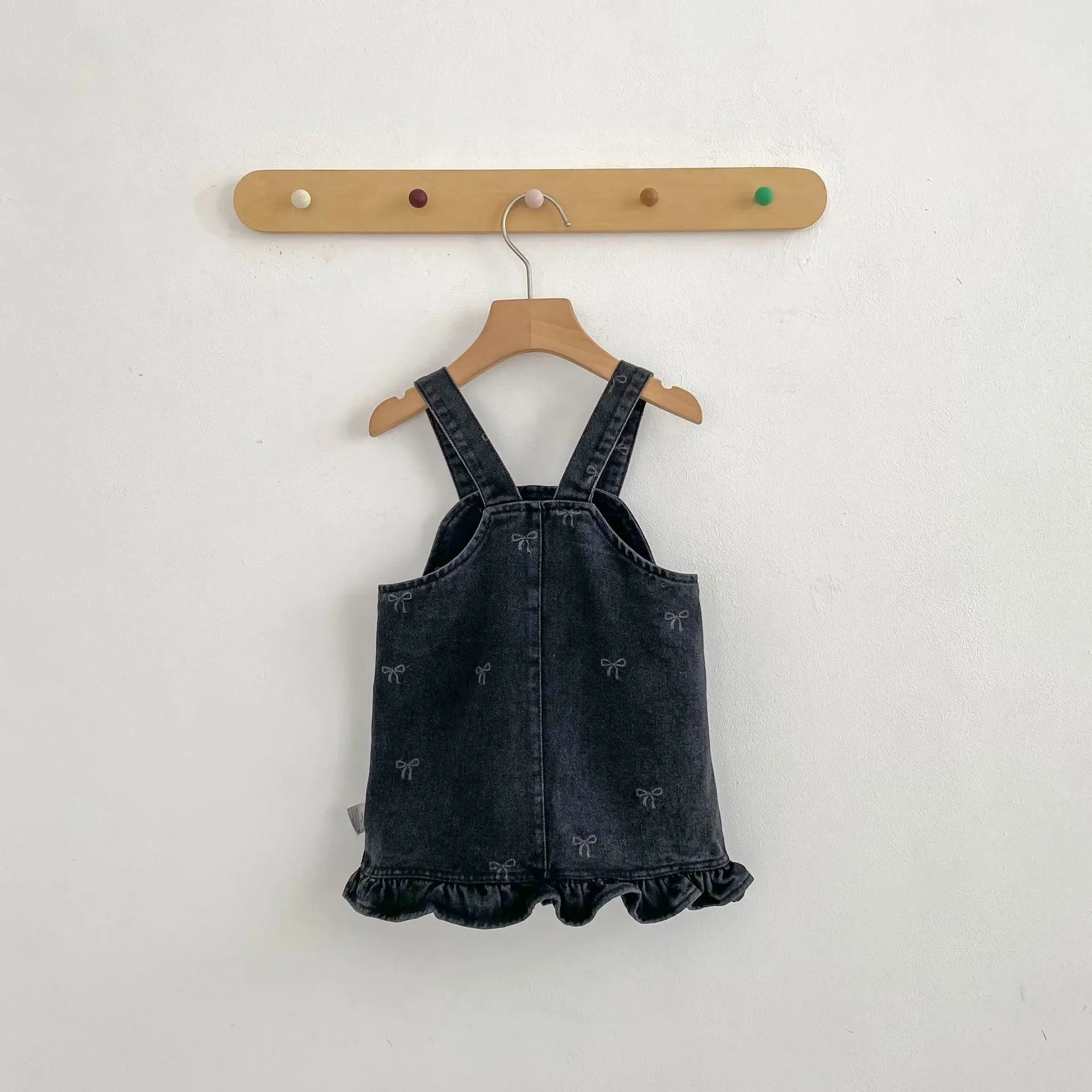 New Autumn Korean Style Shoulder Strap Skirt for Girls, Fashionable Denim Vest Skirt, Casual Skirt