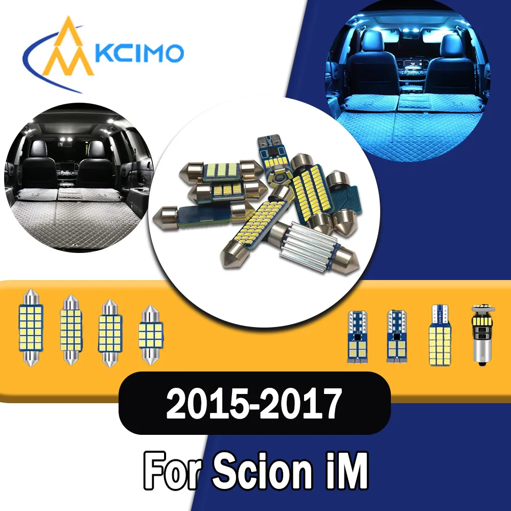 

Long lifespan CANBUS LED Interior Lights-Bright Dome Map Door Reading Kit for Scion iM 2015-2017 High Quality Easy Install