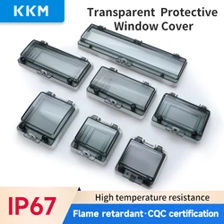 Transparent IP67 Waterproof Protective Window Cover Circuit Breaker Switch Box Protection Electric Junction Box Panel Cover