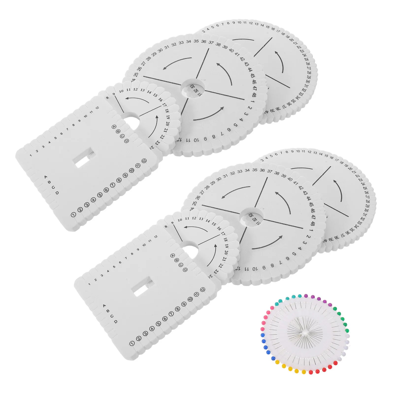 8 disques en mousse Kumihimo pour tressage, planche à broderie à stabilité améliorée, outil de fabrication de bracelets d'amitié, artisanat de bijoux DIY
