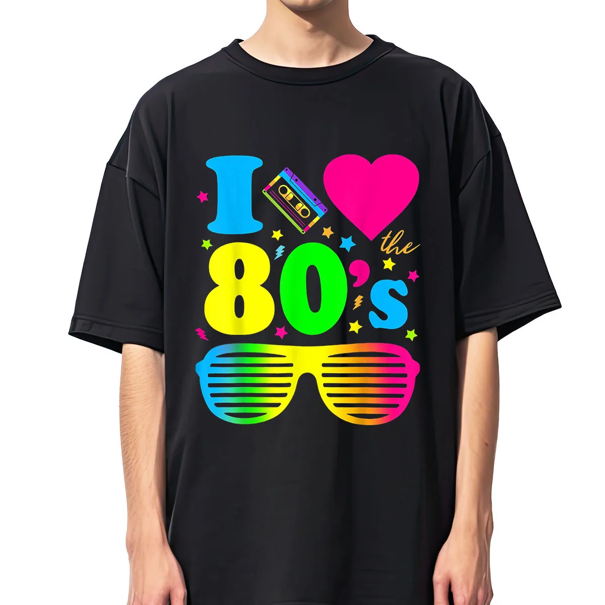 I Love The 80s Retro Style Classic Tshirt Men Women Unisex T-shirt Cotton Tees T Shirt Y2K Clothing