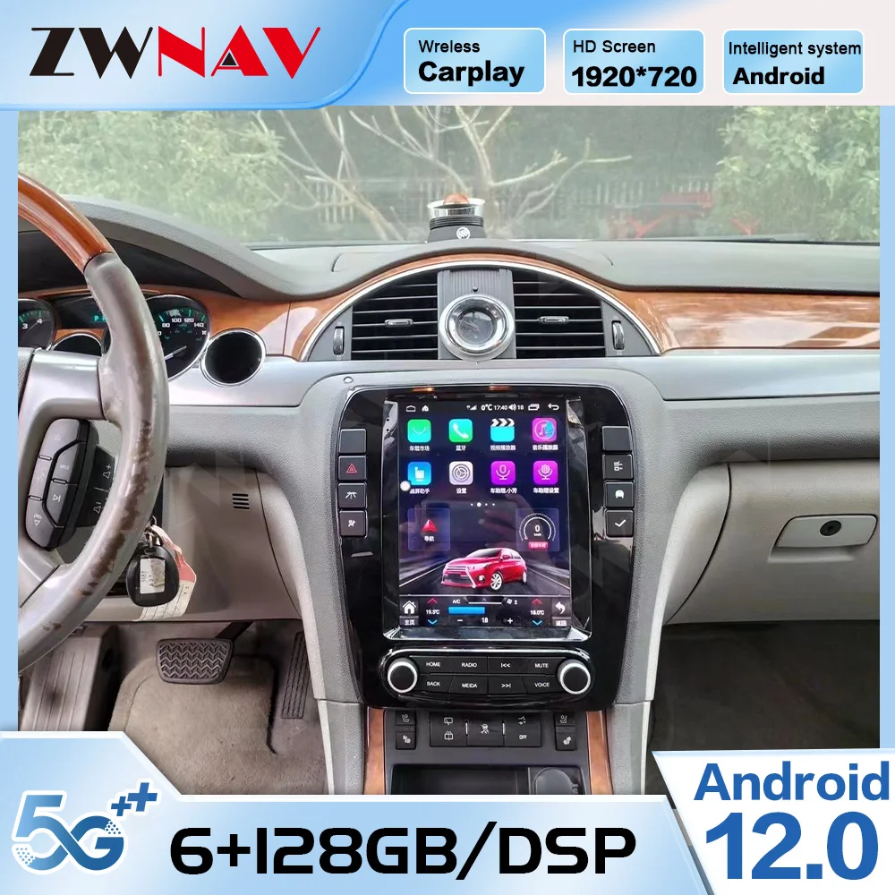 

Android12 Carplay GPS видео для Buick анклава 2009 2010 2011 2012 Tesla автомобильное радио 1 Din мультимедийный плеер с сенсорным экраном