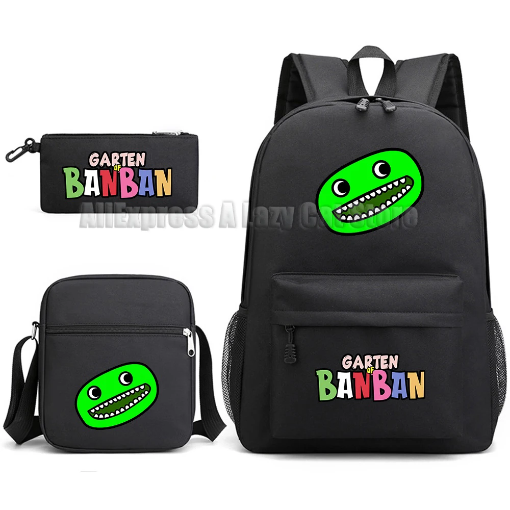 Imagem -04 - Mochila Banban Garten para Meninos e Meninas Mochila de Anime com Zíper Bolsa de Ombro com Zíper Alunos do Ensino Fundamental e Médio Pcs