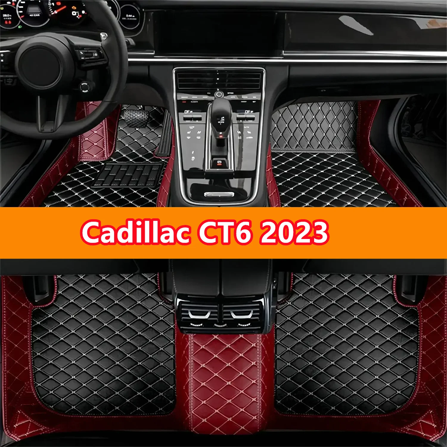 

Автомобильные коврики для Cadillac CT6 2023, кожаные коврики для автомобилей, ковры, аксессуары для интерьера