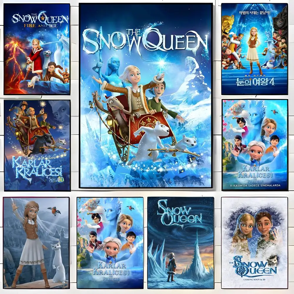 Beliebtes Anime-Poster „The Snow QueenS“, Wandkunstdruck, geeignet für Wohnzimmer, Schlafzimmer, Bar, Salon, Heimdekoration, Geschenk