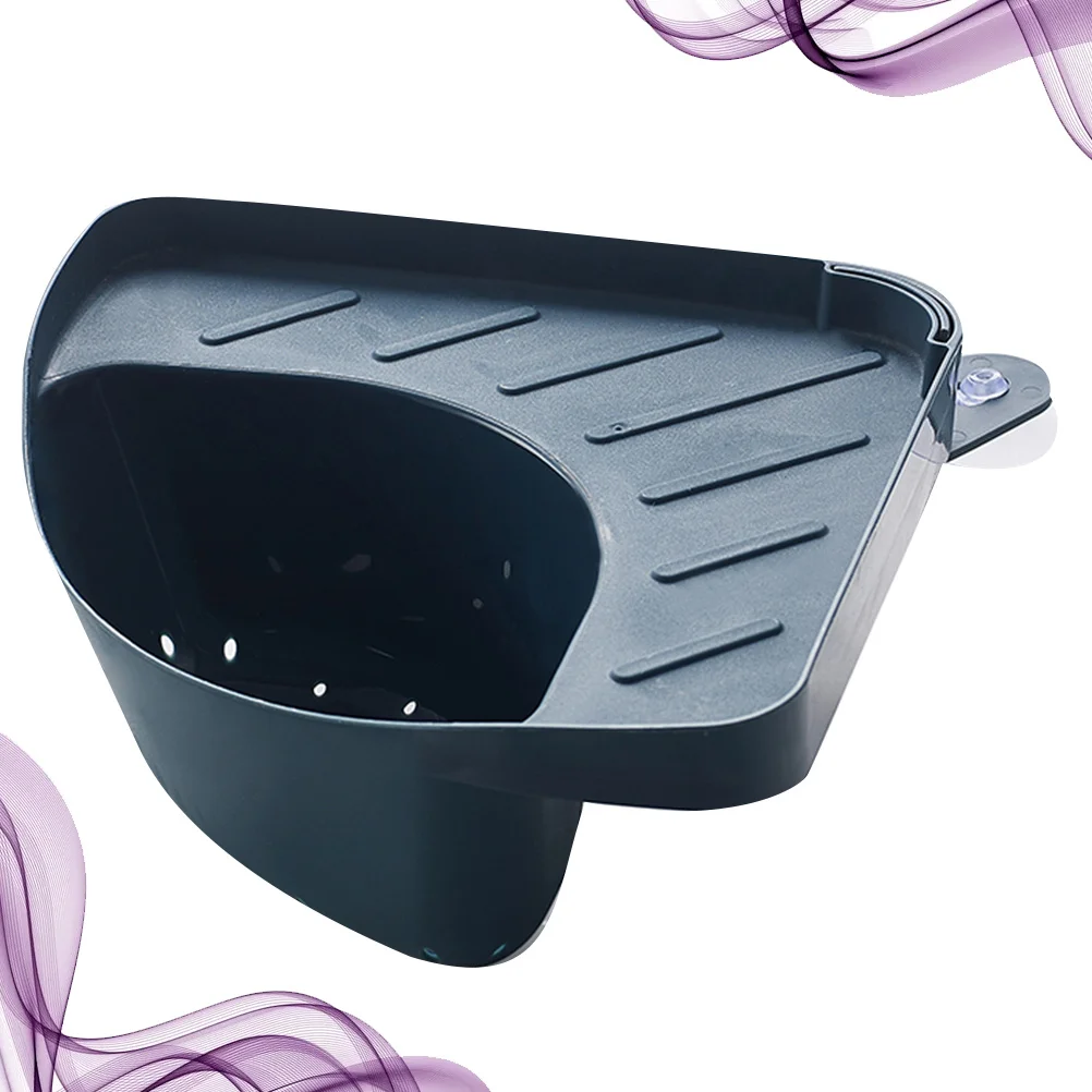 

Sink Drain Basket With Dual Handle Hollow Design For Cutlery Fruit Vegetable Washing Drying Storage Kitchen Organizer Dark