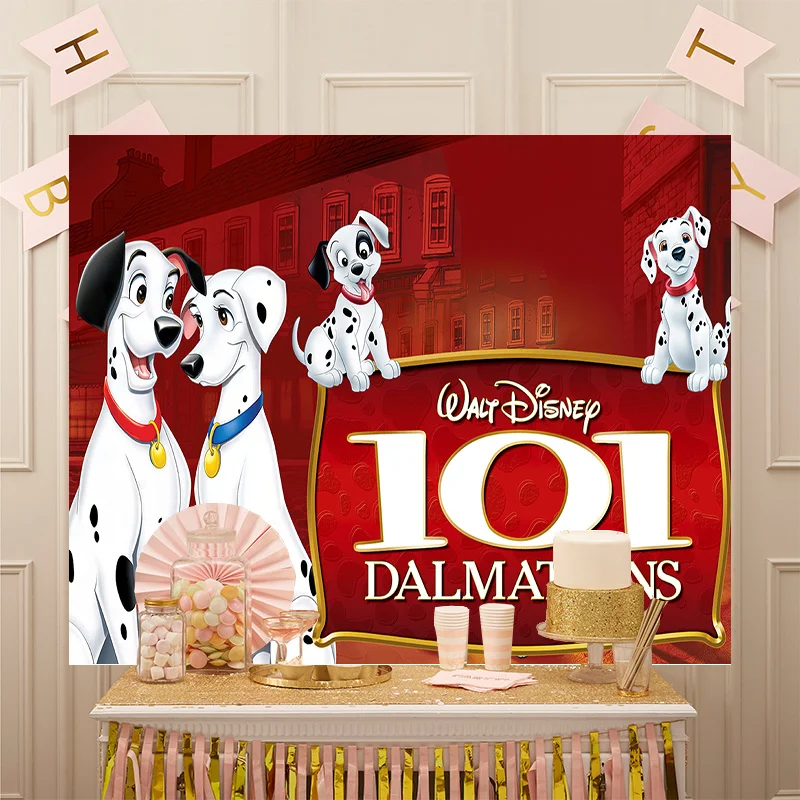 Disney Baby Gift One Hundred and One Dalmatian Background Birthday Party Supply 101 Dalmatians Tapestry Backdrop Home Decortion