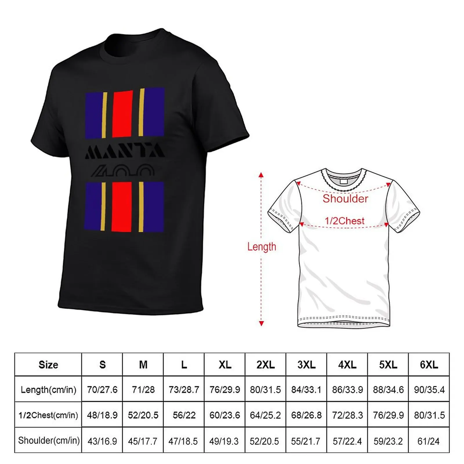 Manta 400 stripes T-Shirt tees aesthetic clothes Men's t-shirt