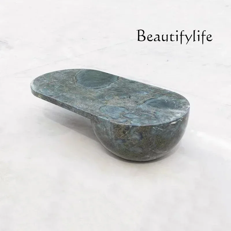 

LZ sh Журнальный столик из натурального мрамора, дизайнерская вилла, гостиная, домашний свет, роскошный простой современный журнальный столик