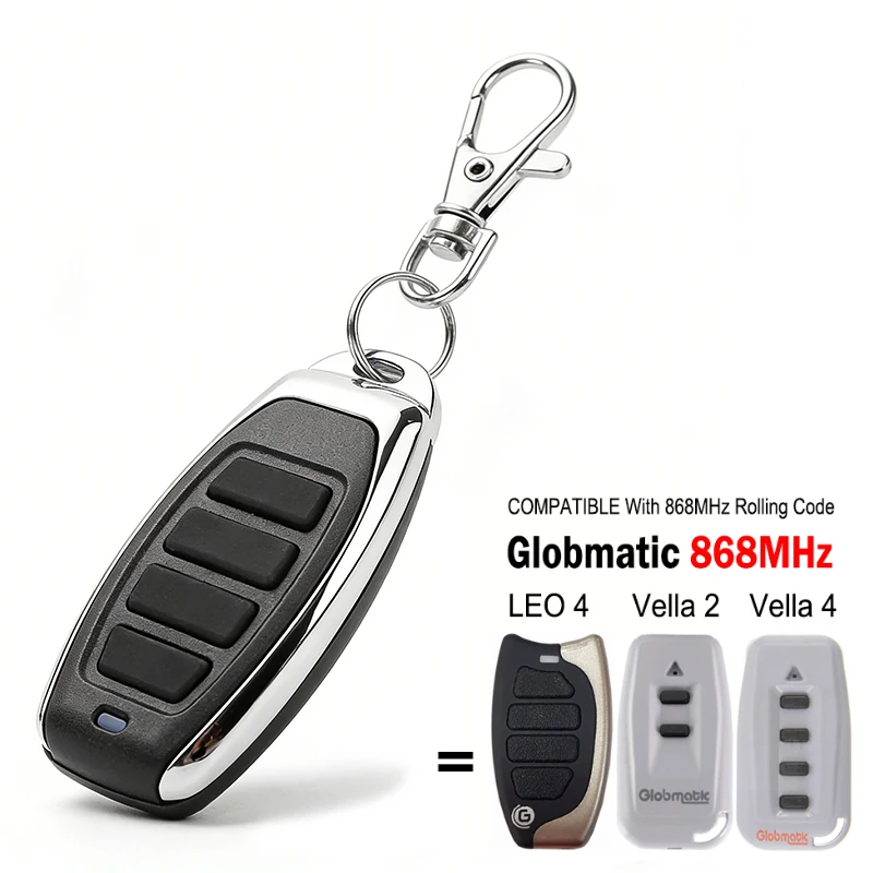 Shop1104997071 Store Пульт дистанционного управления для гаражных ворот Globmatic Vella 2 4 LEO 4 с плавающим кодом 868 МГц.