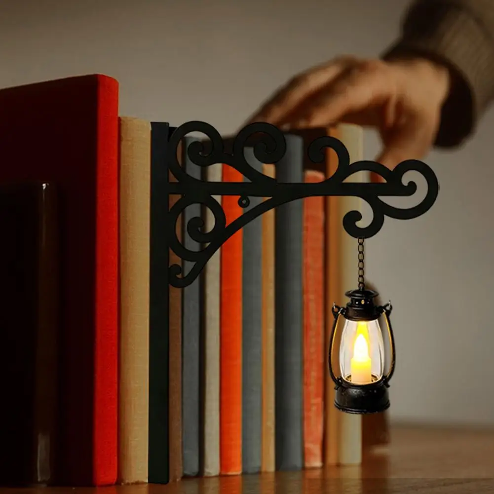 Library Lantern Mini Bookshelf Lamp Vintage Hanging Lantern Bookshelf Warm Glow Light for Home Library Study And Reading Corner view 5
