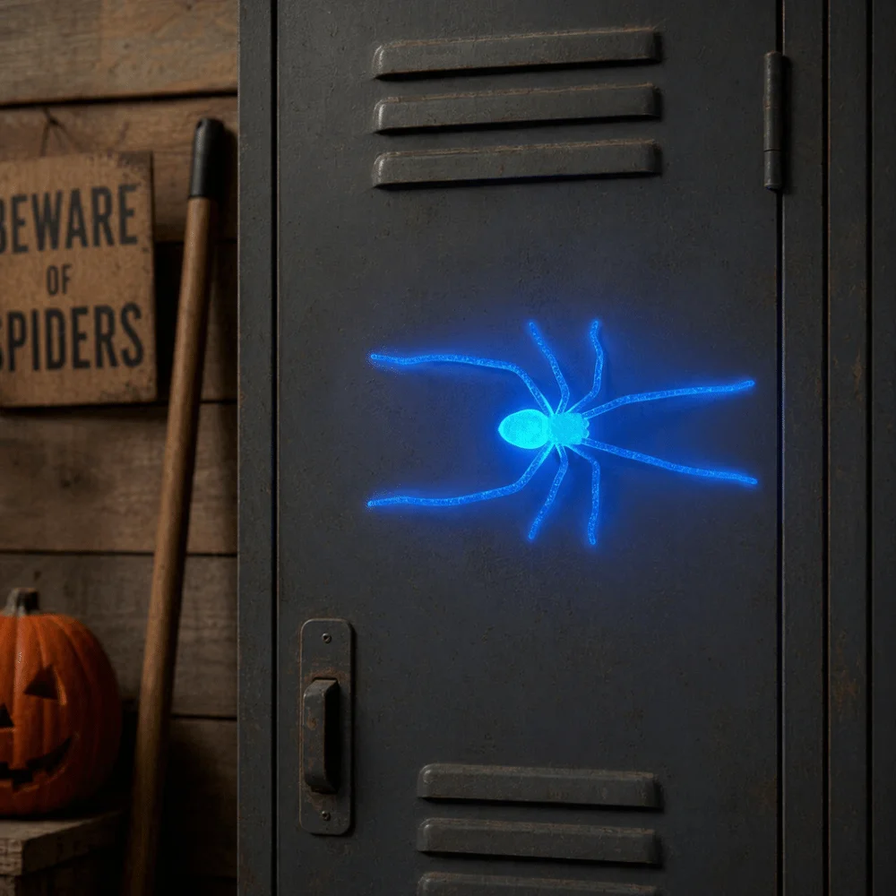 Novelty Simulated Glow in The Dark Magnet Cute Lightweight Spider Fridge Magnet Small Size Unique Halloween Magnet Kitchen Decor