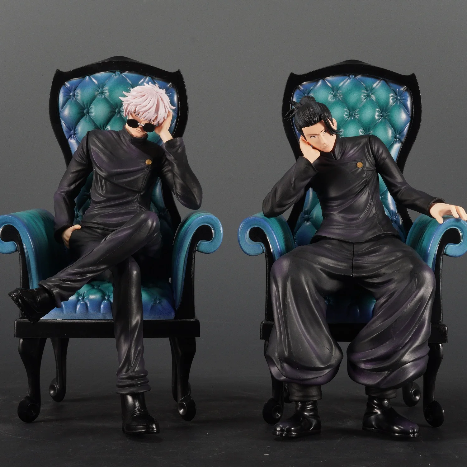 Nieuwe 24 cm Anime Jujutsu Kaisen Figuur Zitpositie Sofa Satoru Gojo Geto Suguru Action Figure Gk Model Verzamelen Decor speelgoed