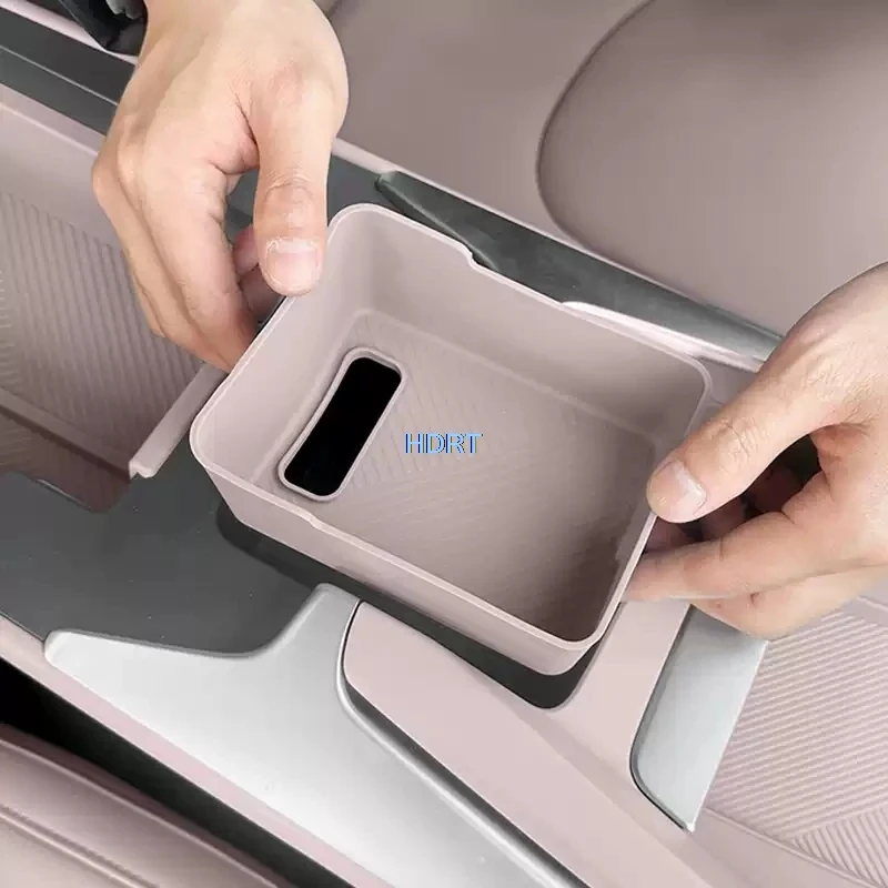 For XPeng Mona M03 2025 Car Style Center Console Storage Box Dust Proof Pad USB Slot Container Case Organizer Cover Accessories