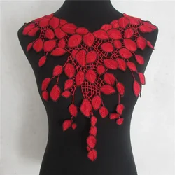 Wholesale sales of 1-10 pcs polyester colored embroidered collar lace DIY sewing decorative clothing accessories