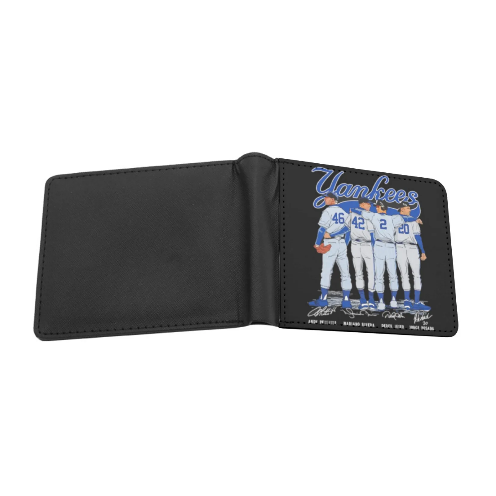 42 Mariano Rivera Classic Art Personalized Men's Leather Wallet Card Money Bag Pu Leather Wallet Personalized Print Vintage