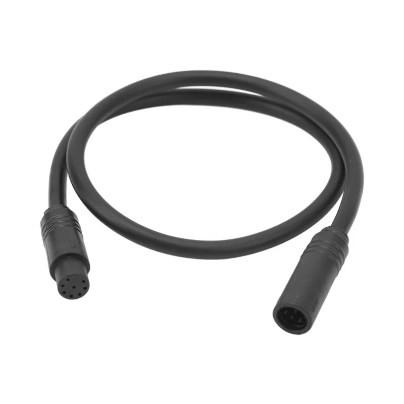 Cable de extensión para bicicleta eléctrica, Cable de extensión de 8 núcleos de línea principal 1T4 macho a hembra para modificación de bicicleta eléctrica, 48cm/18,9 pulgadas