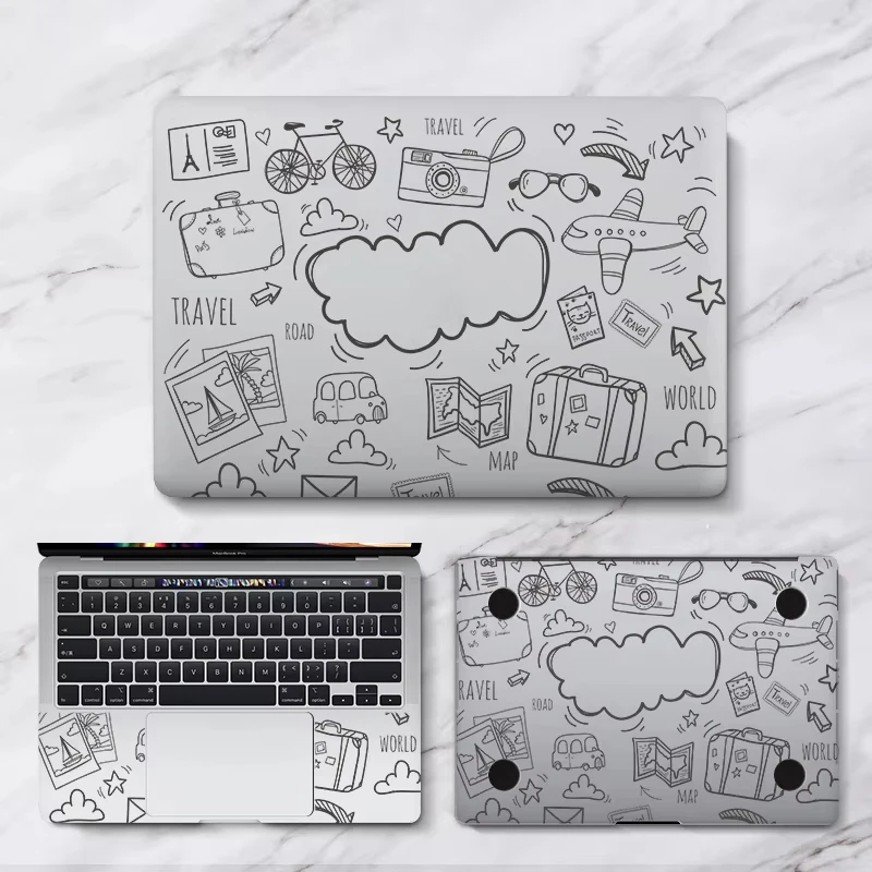 Laptop Skin Sticker for Macbook 13.3 inch Air Pro 2020 UA Print PET Protective Decal Sticker A2337 A2338 Anti-Scratch Waterproof