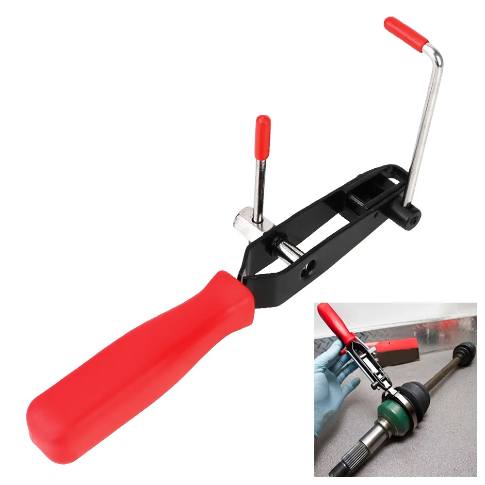 

CV Joint Boot Clamp Pliers Car Banding Hand Tool Kit for Exhaust Pipe Fuel Filter Hand Installer Tool Multi-Function Durable
