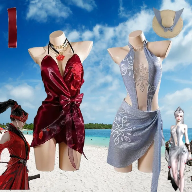 

Game Naraka: Bladepoint Justina Gu Cosplay Swimsuit Viper Ning Cos Costume Sexy Swimwear Suit Womens Summer Pool Party Outfits