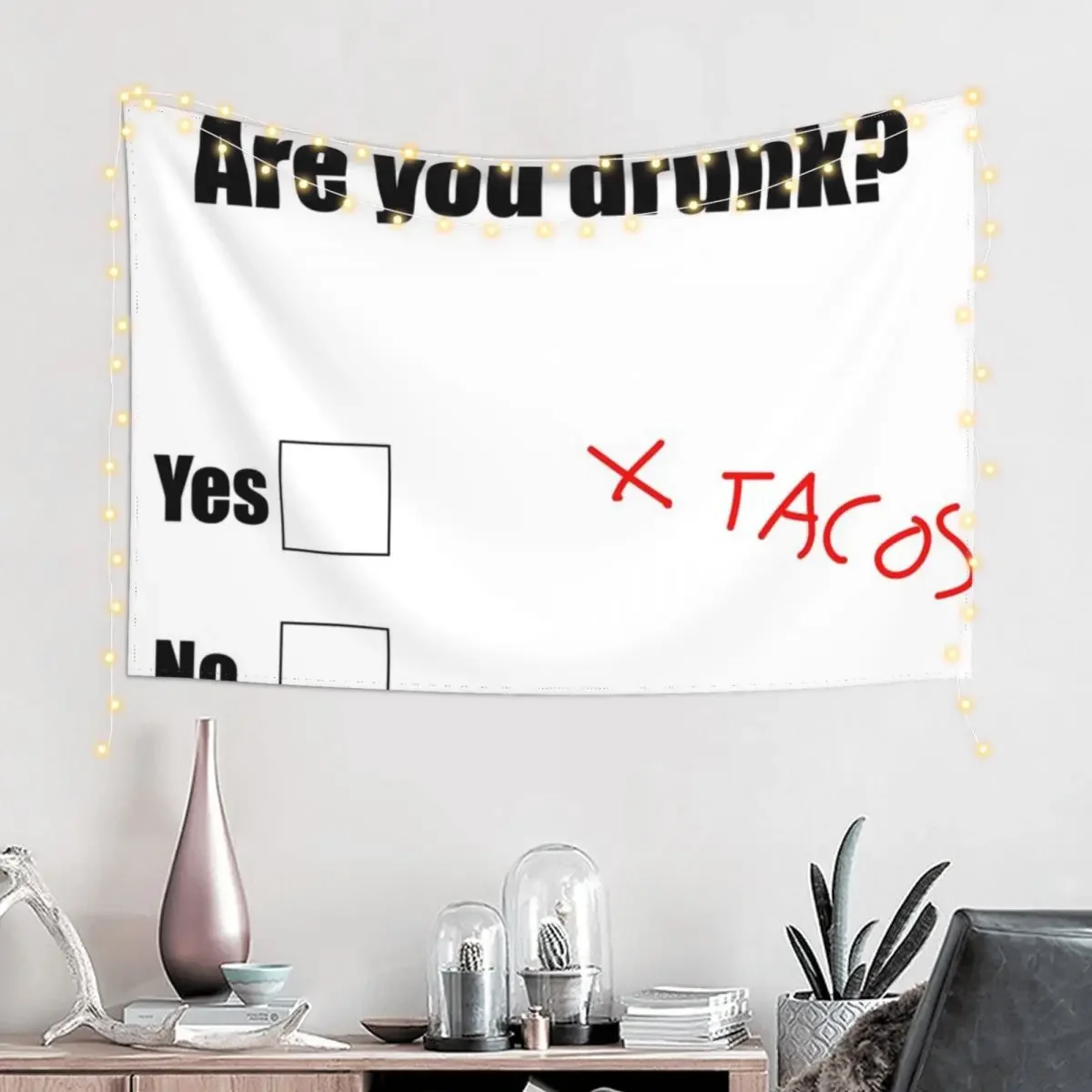 Are you drunk funny tacos Tapestry Home Decoration Accessories Cute Room Things Wall Decorations Bedroom Decorations Tapestry