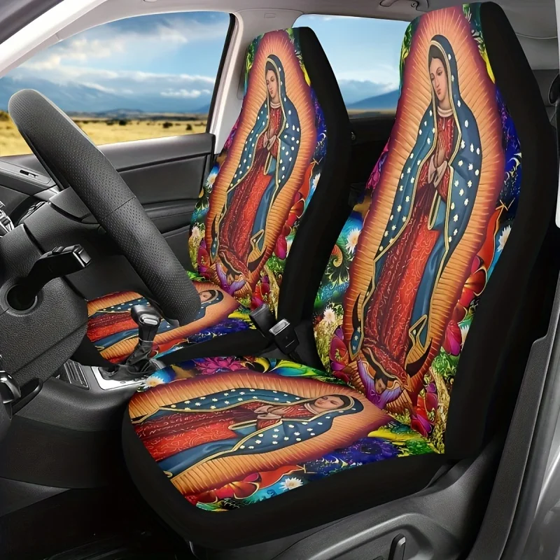 2pcs One-Piece Car Seat Cover For All Seasons, With 