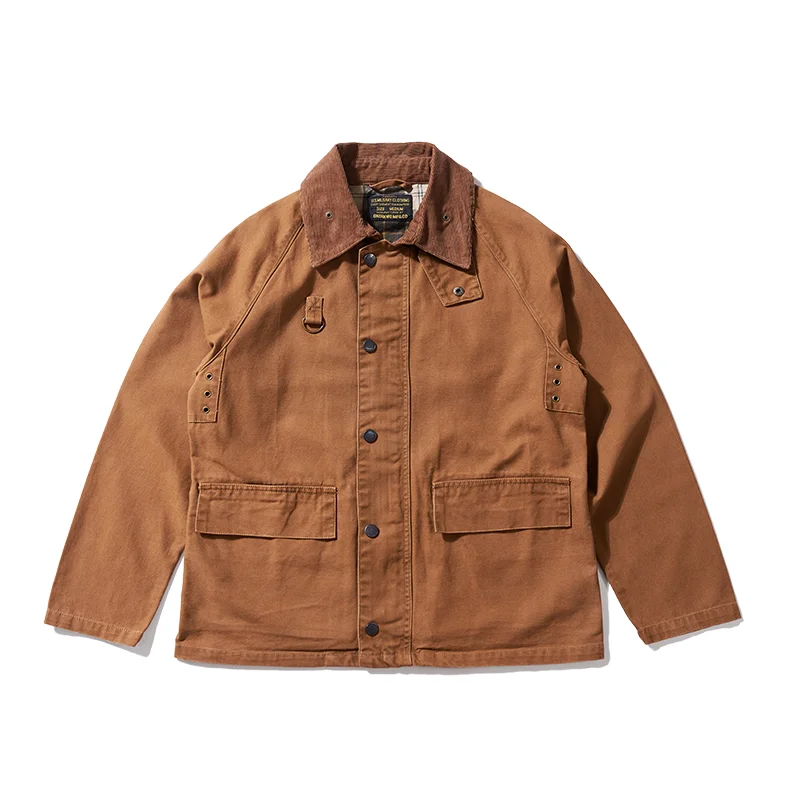 

2026 Autumn And Winter New American Retro Lapel Single-breasted Cargo Coat 100% Cotton Fashion Trend Multi-pocket Casual Jacket