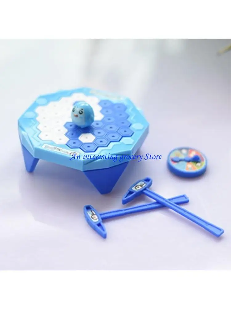 

652D Penguins Knocking Ice Game Tabletop Puzzle Game Toy With Hammers Save Penguins Table Game Educational Toy