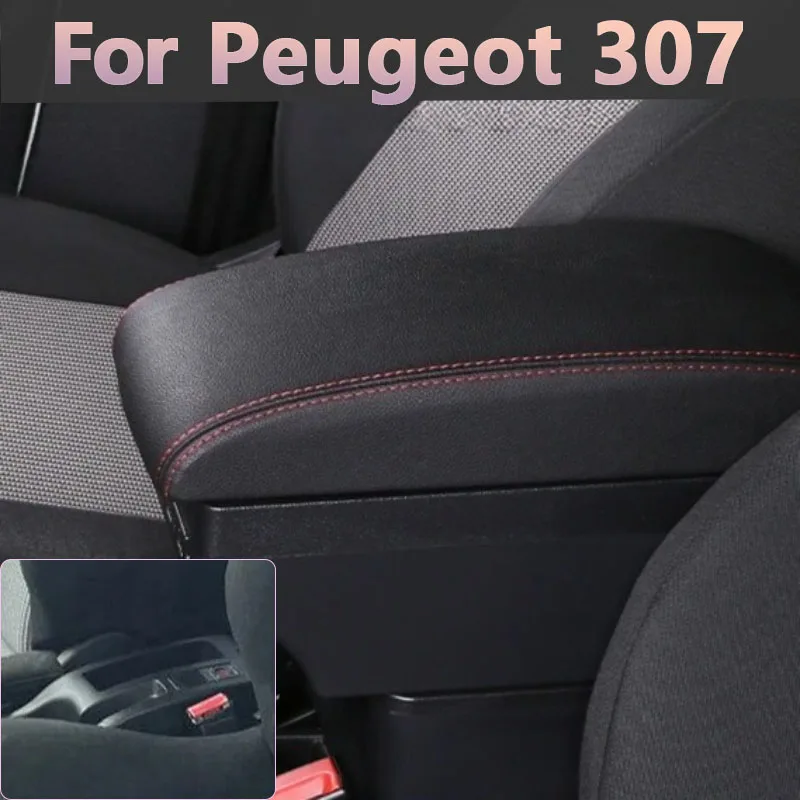 

For Peugeot 307 I 2001 2002 2003 2004 2005 2006 2007 2008 special armrest box storage box interior details modified auto parts