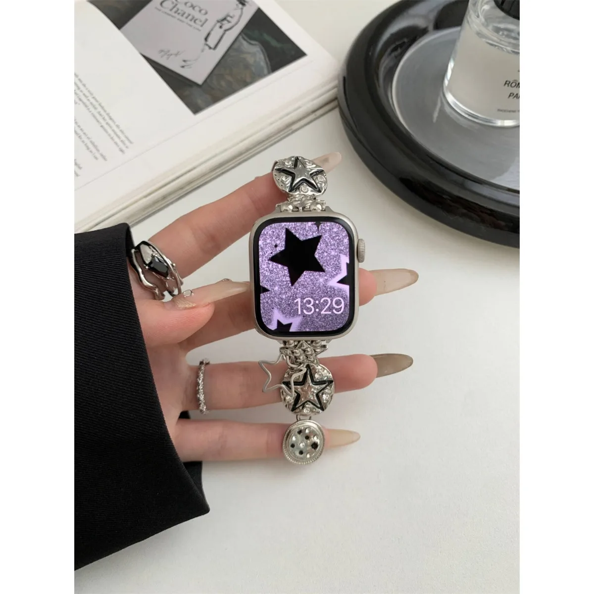 Watch Band For iWatch 42/44/45/46/49mm 38/40/41mm Metal Fashion Watch Strap For Watch Series Ultra2 Series 10/9/8/7/6/5/4/3/2/1_voghion.com