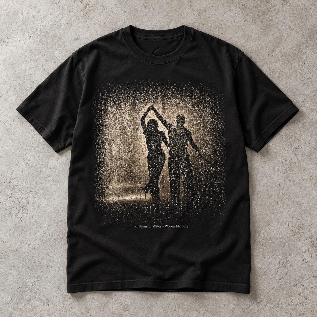Dancing Couple Vintage Retro Rain Graphic T-Shirt Cotton Men Women Streetwear Tee