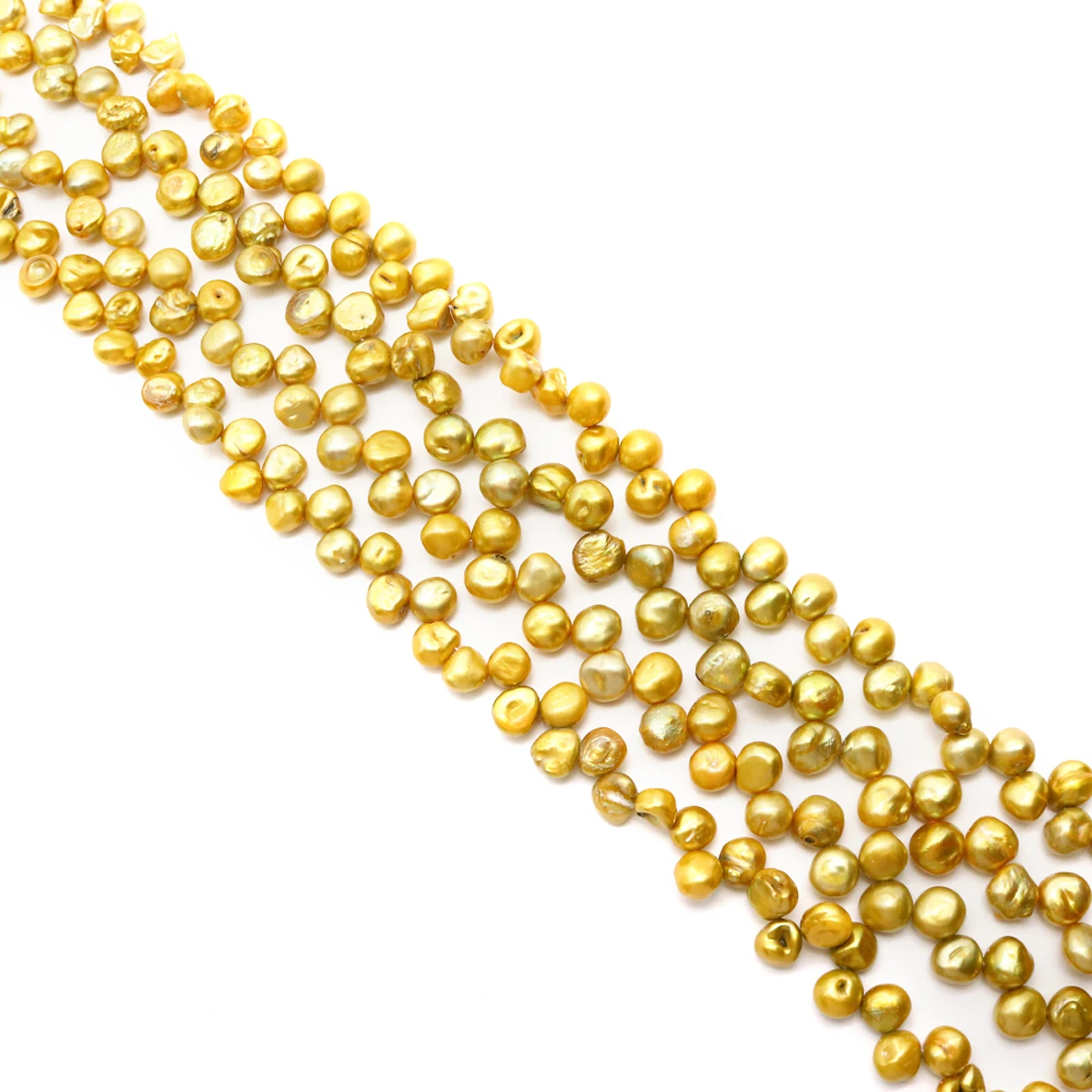 Charming Golden Pearl Beads Irregular Natural Freshwater Pearl Beads Jewelry Making DIY Necklace Bracelet Accessories Gift