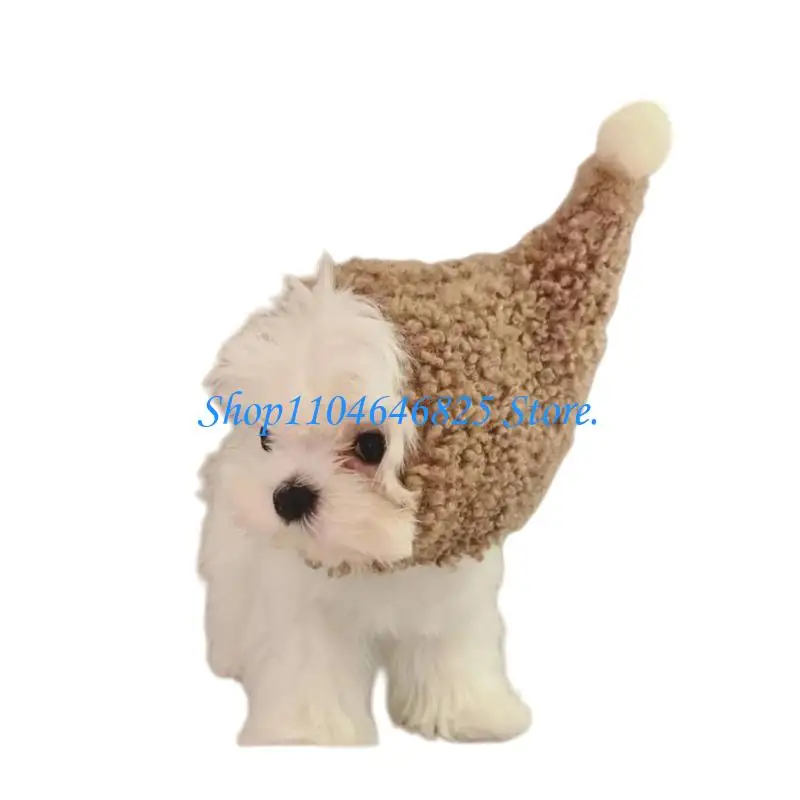 Soft Winter Pet Fleece Hat For Small Dogs and Cats Cosplay Headwear Perfect For Christmas And Holiday Festivities Gift