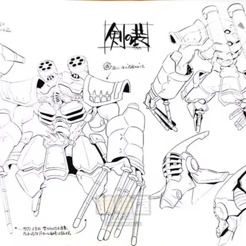 Kill La Kill Artbook Setting Data Collection Trigger Studio Storyboards Animation Artwork Line Artwork Manuscripts Anime