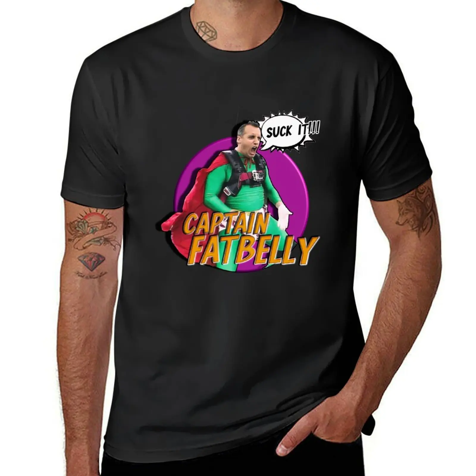 Impractical Jokers Captain Fatbelly Joe Gatto T T-Shirt Short sleeve tee for a boy quick drying men t shirts