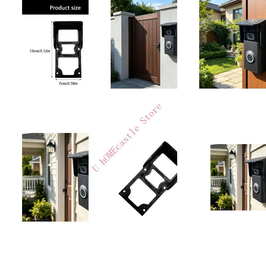 63HF Easy Installs Weather Resistant Video Doorbell Protective Cover For Outdoor Use Prevents Rain And Sun Harm