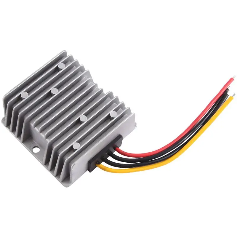 AC88-1 PCS DC 9-36V To DC 12V 10A 120W Voltage Converter Regulator Gray Metal DC/DC Boost Transformer