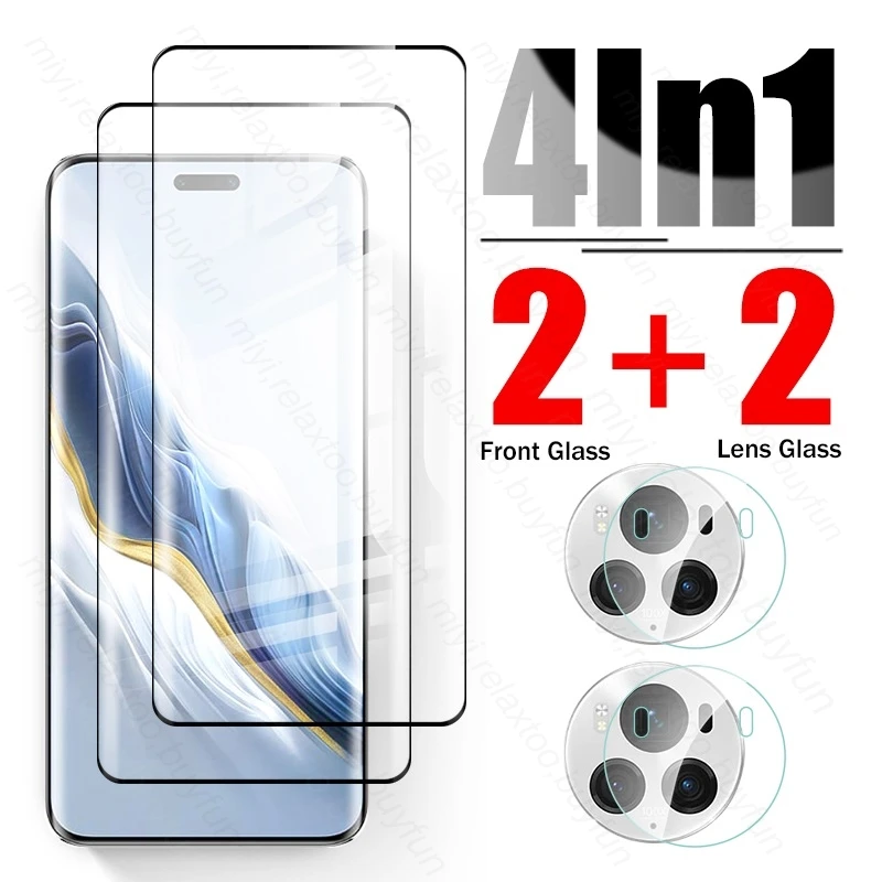 4In1 Tempered Protective Glass For Honor Magic6 Pro 5G Camera Lens Screen Protector Film Honer Magic 6 Pro 6Pro Magic6Pro 2024